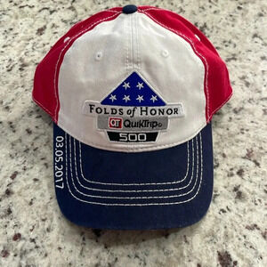 NWT 2017 Folds of Honor QuikTrip 500 NASCAR Colorblock Hat SnapBack Atlanta